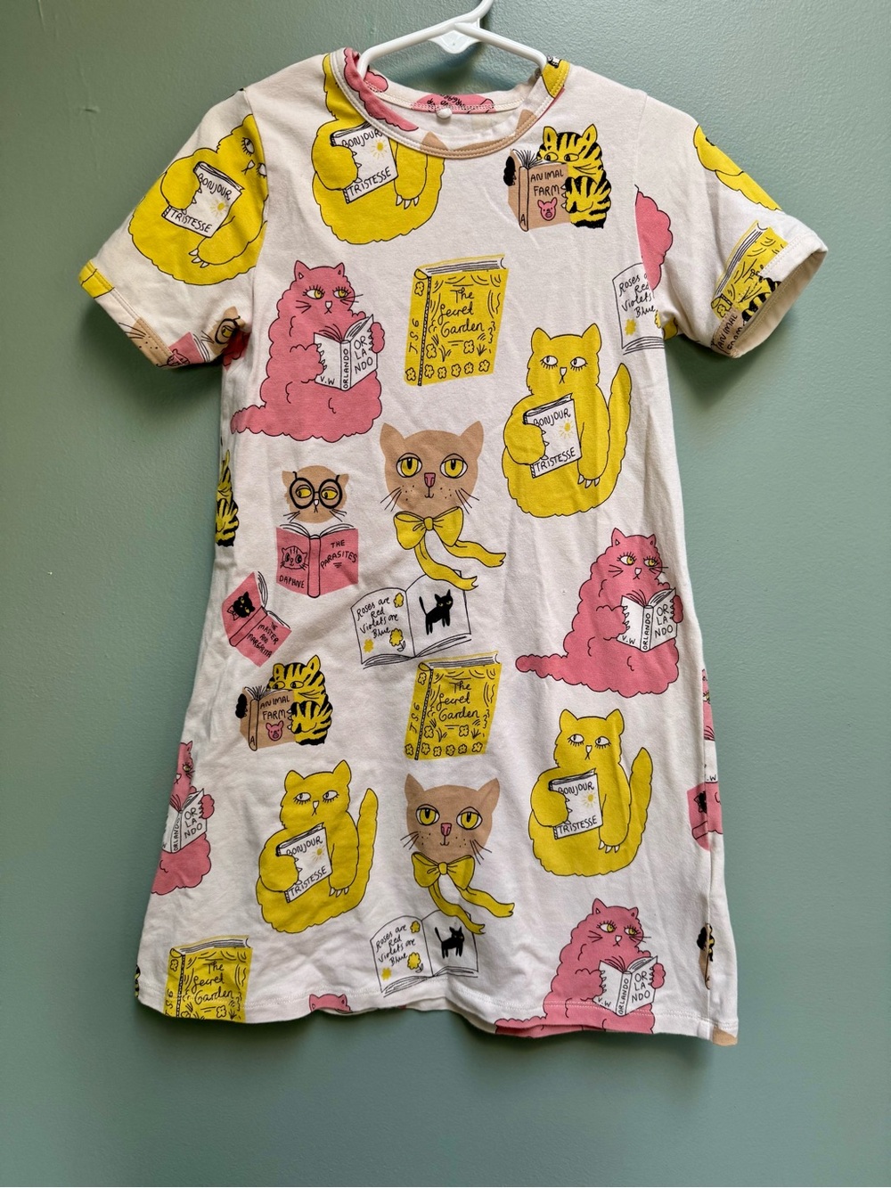 Mini Rodini Kids Cat-Print Dress